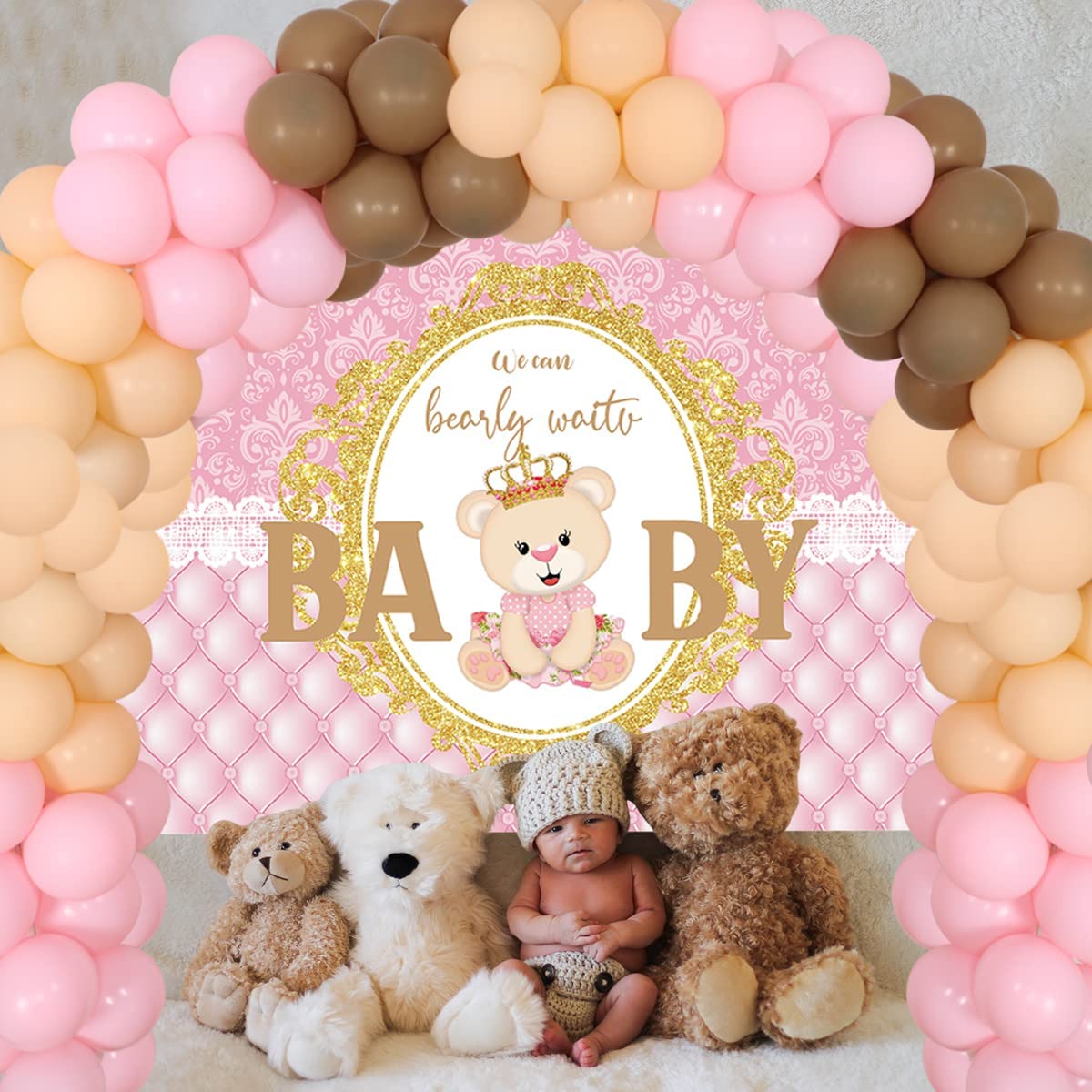 We can Bearly Wait Baby Shower Decorations for Girl We can Bearly